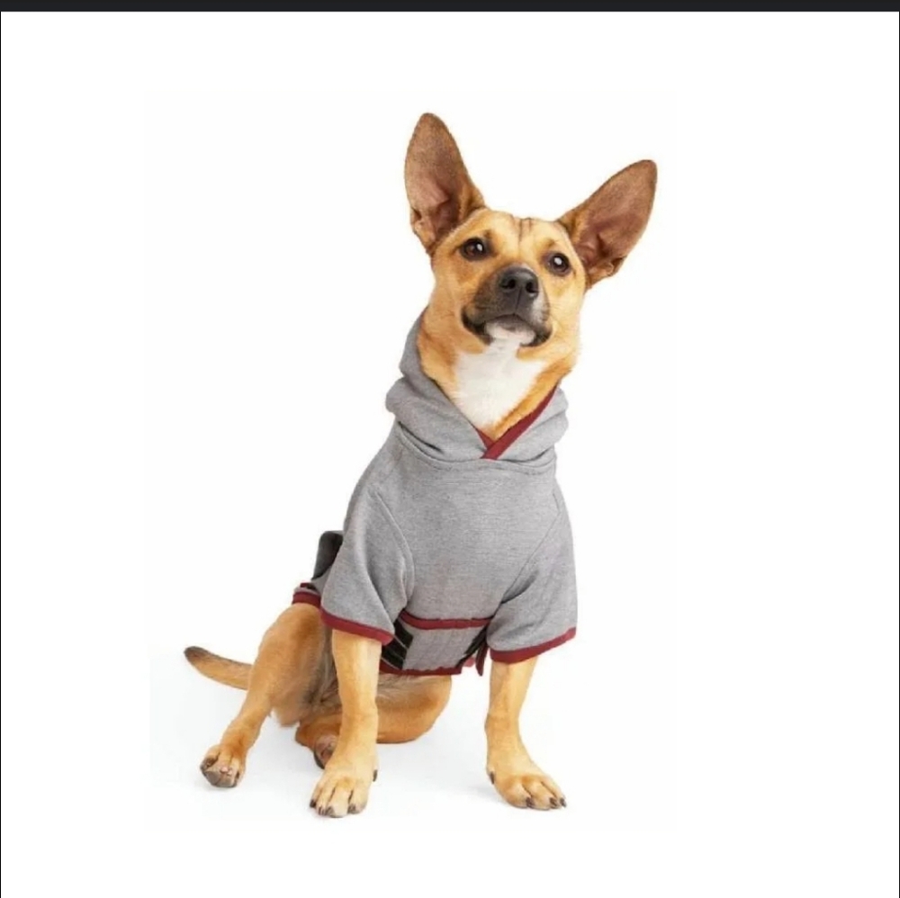 Reddy Calming Cozy Gray Dog Hoodie | Sz Small | NWT